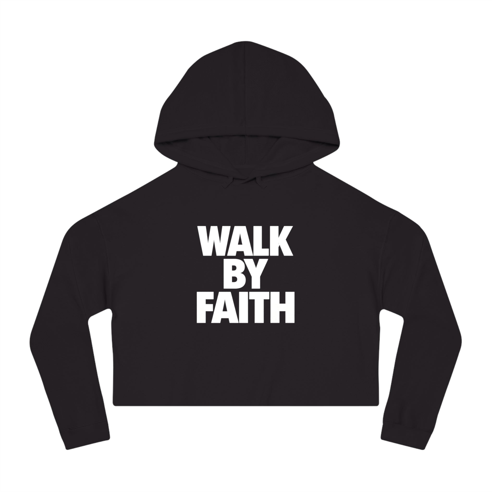 Limited-Edition - Walk By Faith Women's Cropped Hoodie